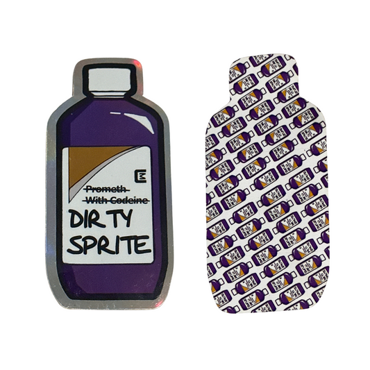 DIRTY SPRITE Holographic Bottle Sticker